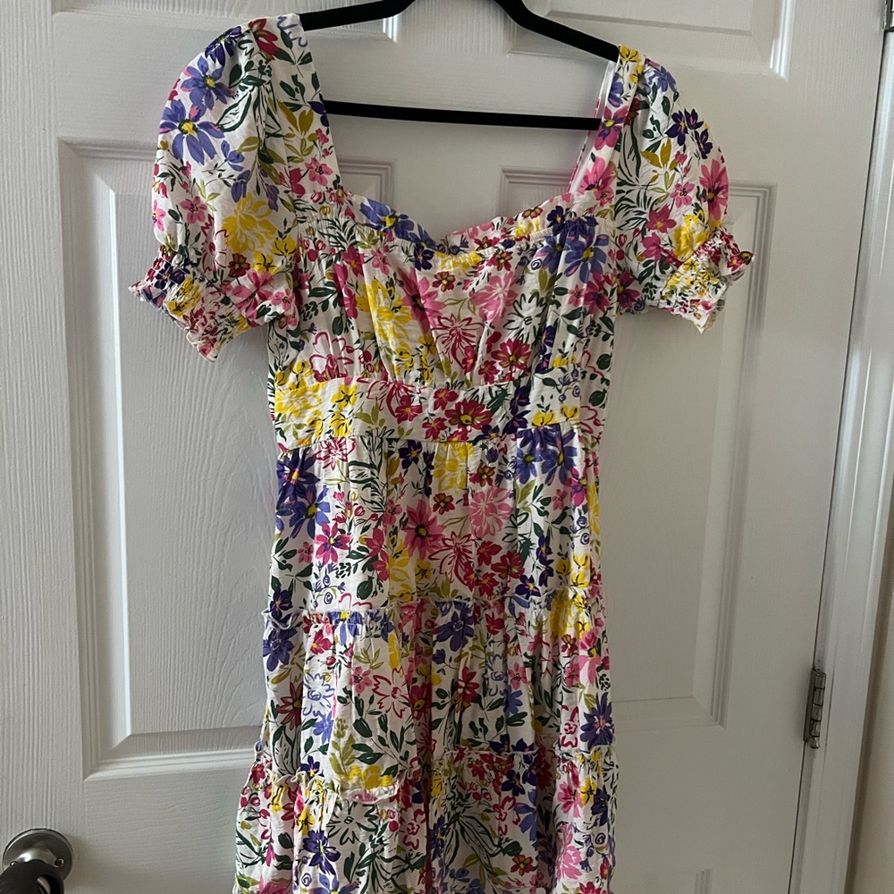 Floral Puff Sleeve Dress